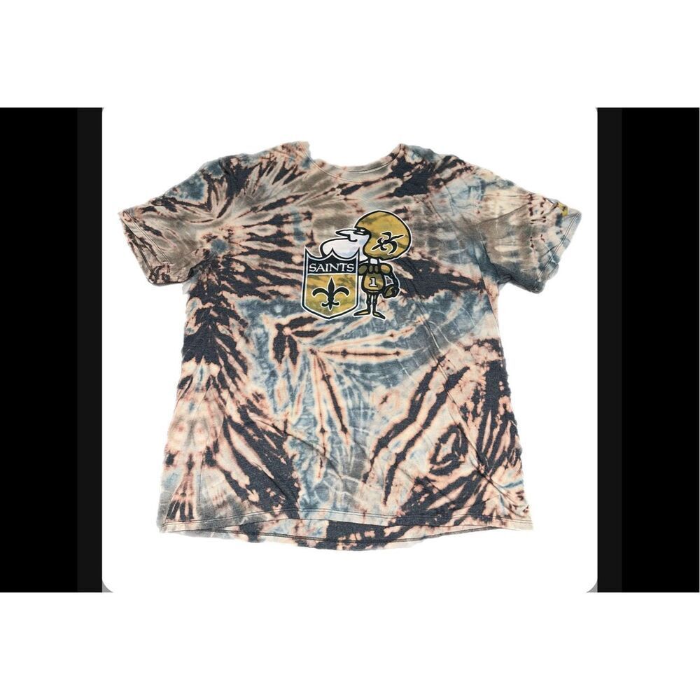 Retro New Orleans Saints Logo Tie-Dye Tee